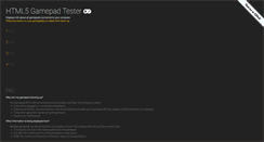 Desktop Screenshot of html5gamepad.com